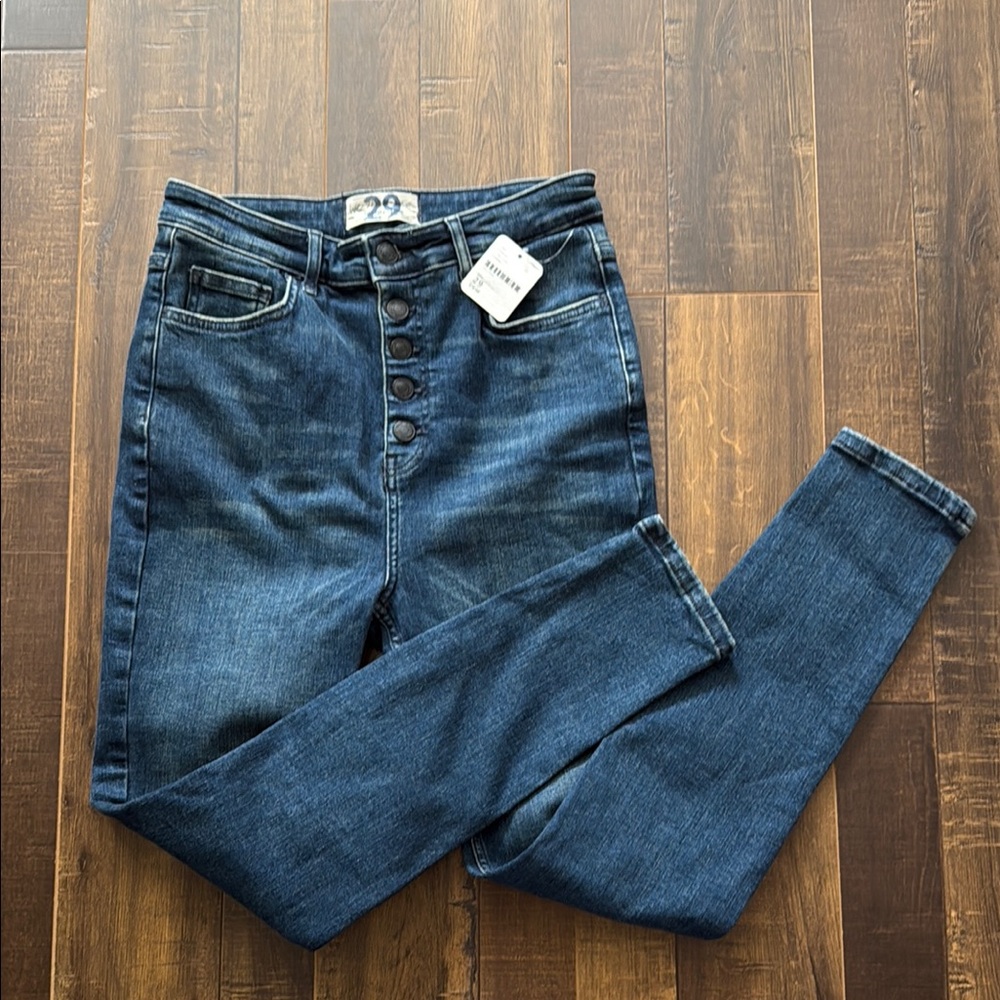Free People / We The Free Blue - High Rise Jeans Classic Fit